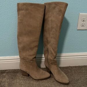tall brown suede vince camuto boots
